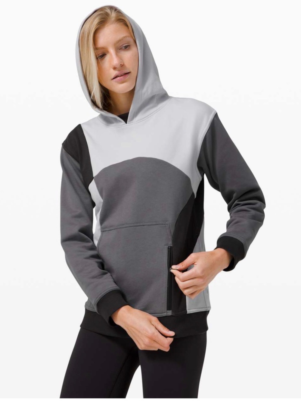 Lululemon All Yours Hoodie *Colourblock Black & Grey